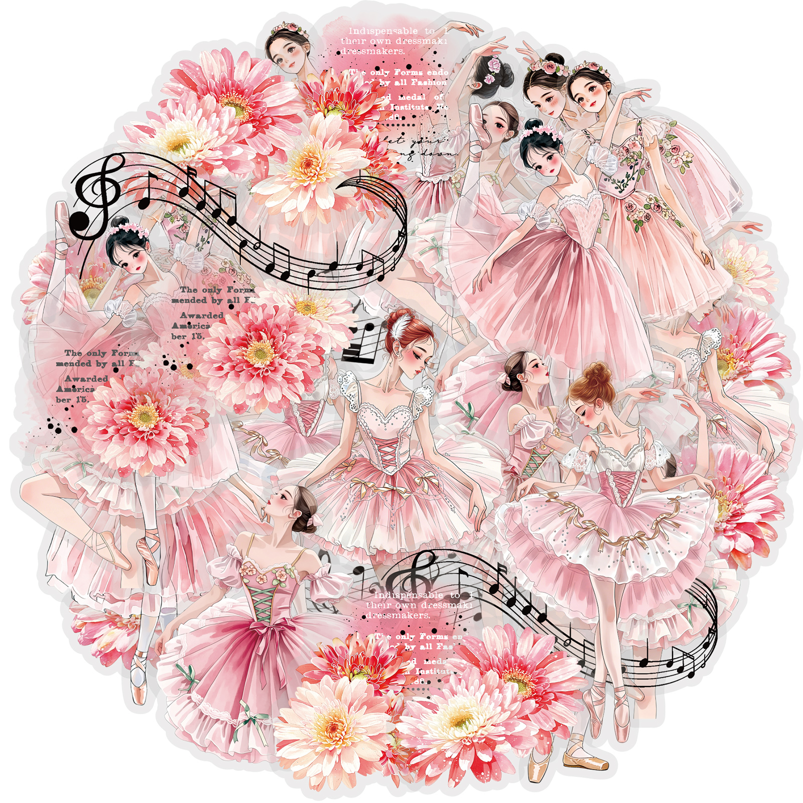 Art Craft Holiday - Etori Life 30Pcs Pink Tone Ballet