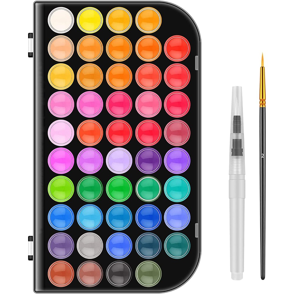 Watercolor Brush Pen - Professional 48 Color Watercolor Paint Set
