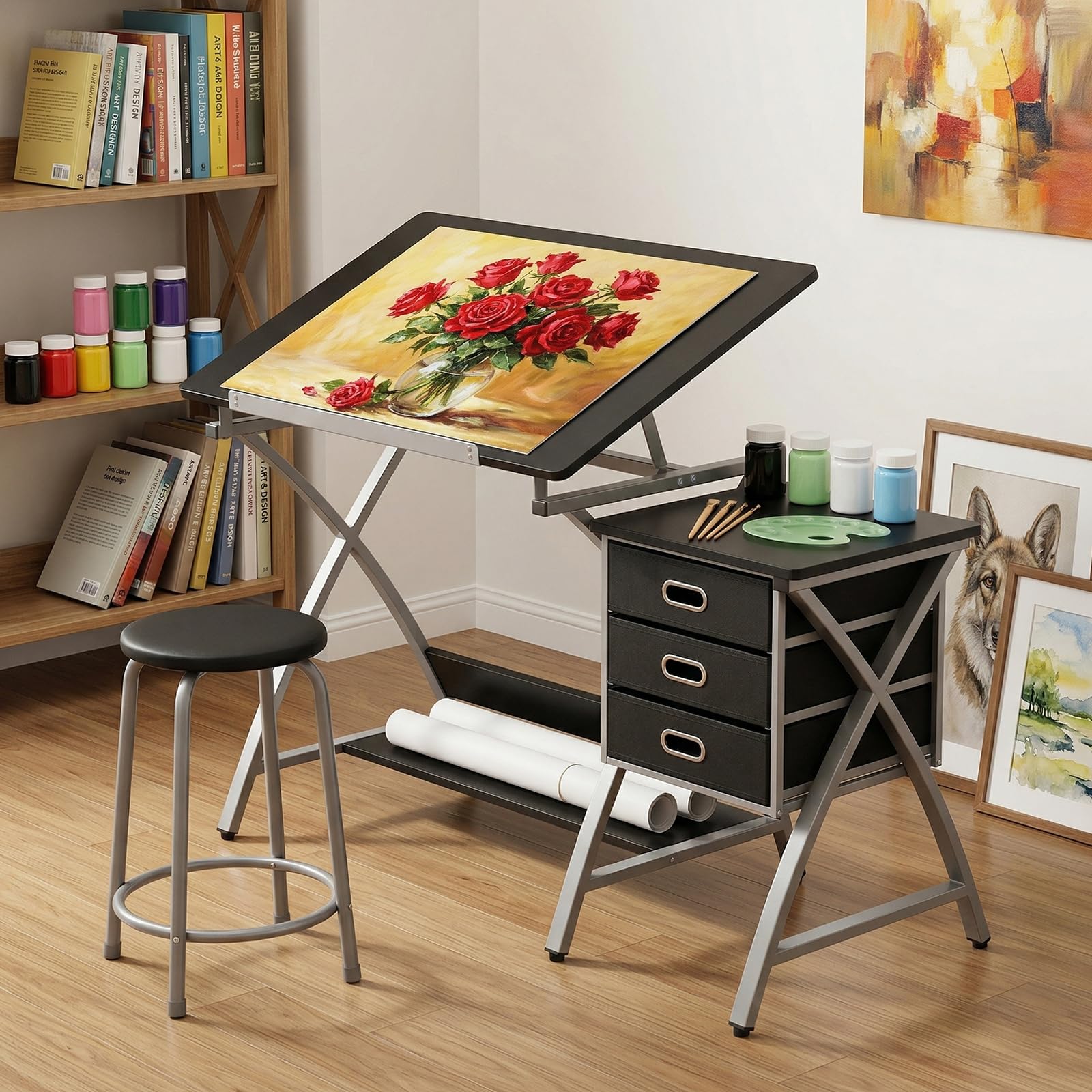 Art & Craft Paper For Kids - Tabletop Adjustable Drafting Table, Drawing Table