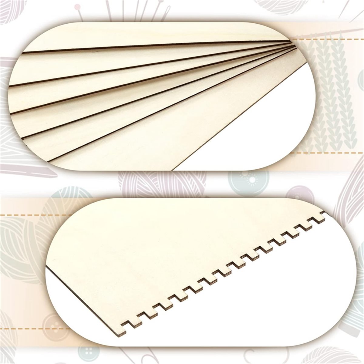 18 Pcs Beginners Wooden Notche - Art Craft Wood recensie en prijs
