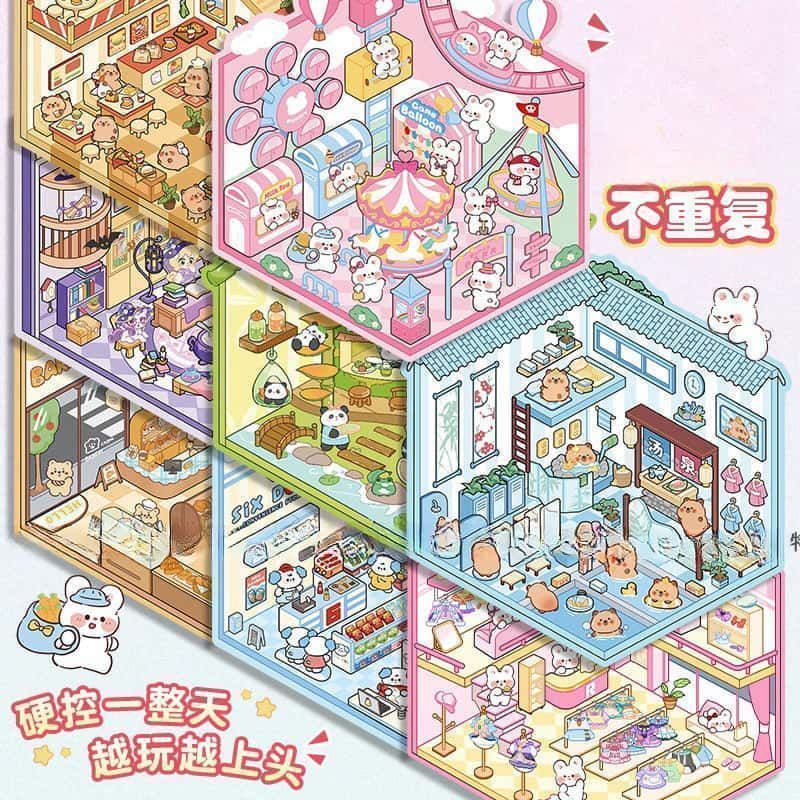Miniature 3D Scene Stickers DI - Art Craft Diy recensie en prijs
