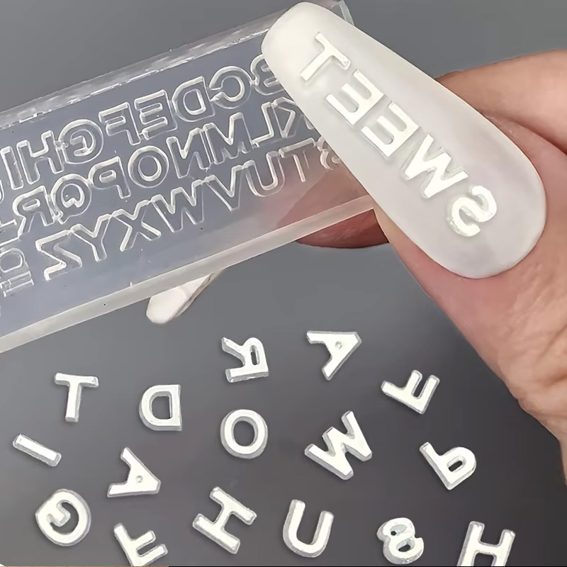 3D Letter Nail Art Silicone Mo - Art And Craft Letter Z recensie en prijs