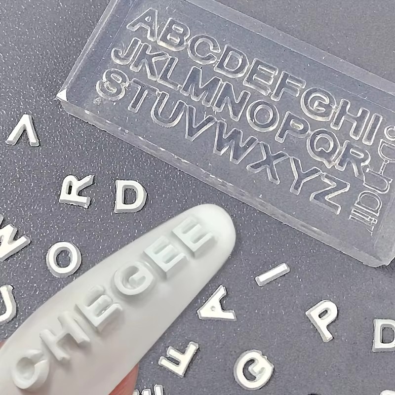 3D Letter Nail Art Silicone Mo - Art And Craft Letter Z recensie en prijs