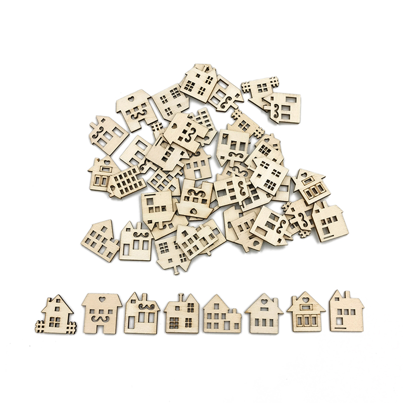 50pcs DIY Crafts Blank House S - Art Craft Activities For Preschoolers recensie en prijs