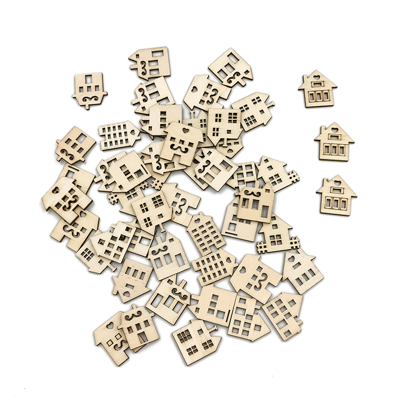 50pcs DIY Crafts Blank House S - Art Craft Activities For Preschoolers recensie en prijs