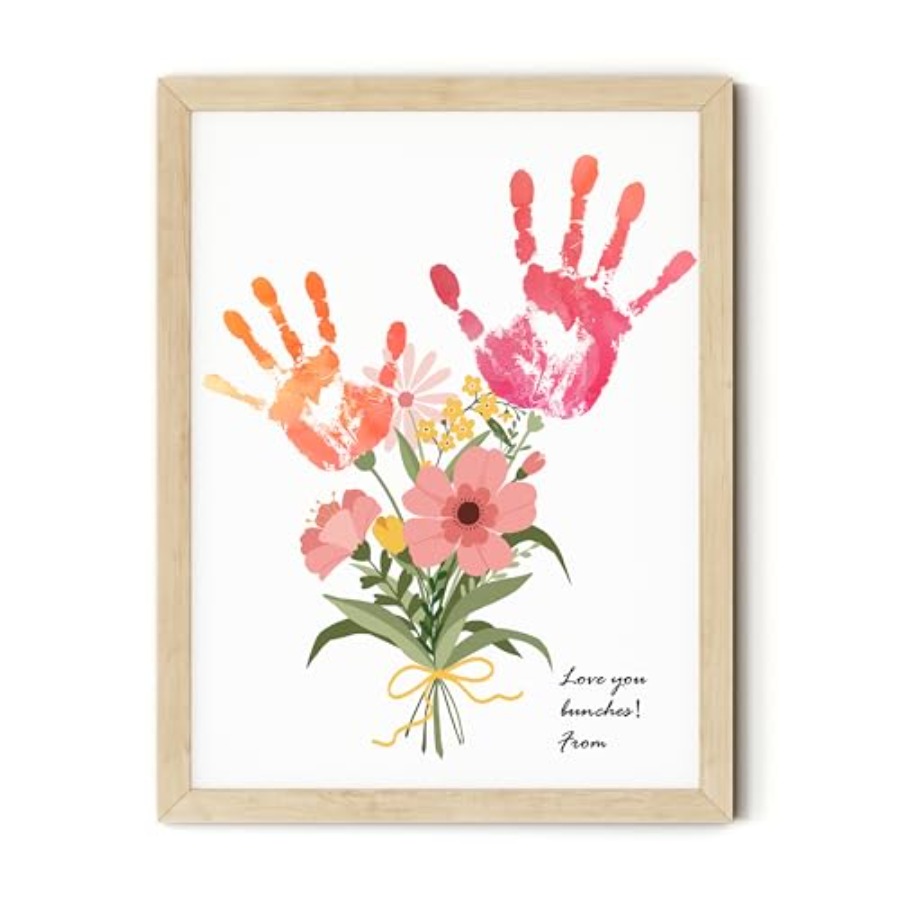 Flower Bouquet Handprint Art C - Art Craft Us recensie en prijs