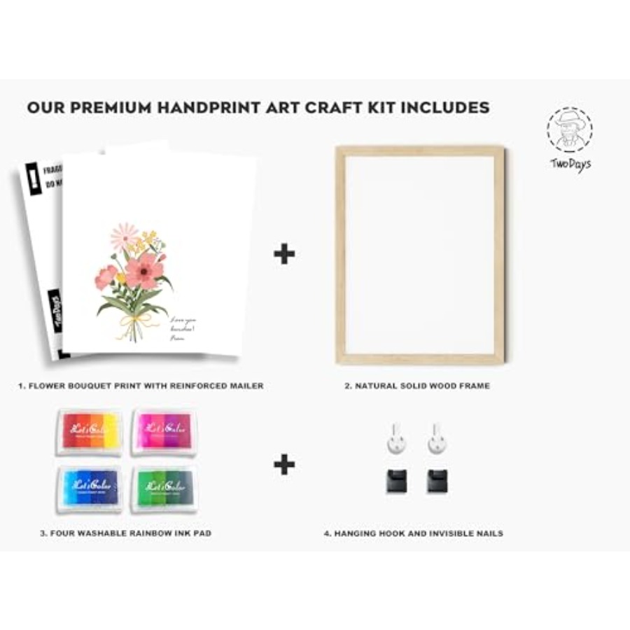 Flower Bouquet Handprint Art C - Art Craft Us recensie en prijs