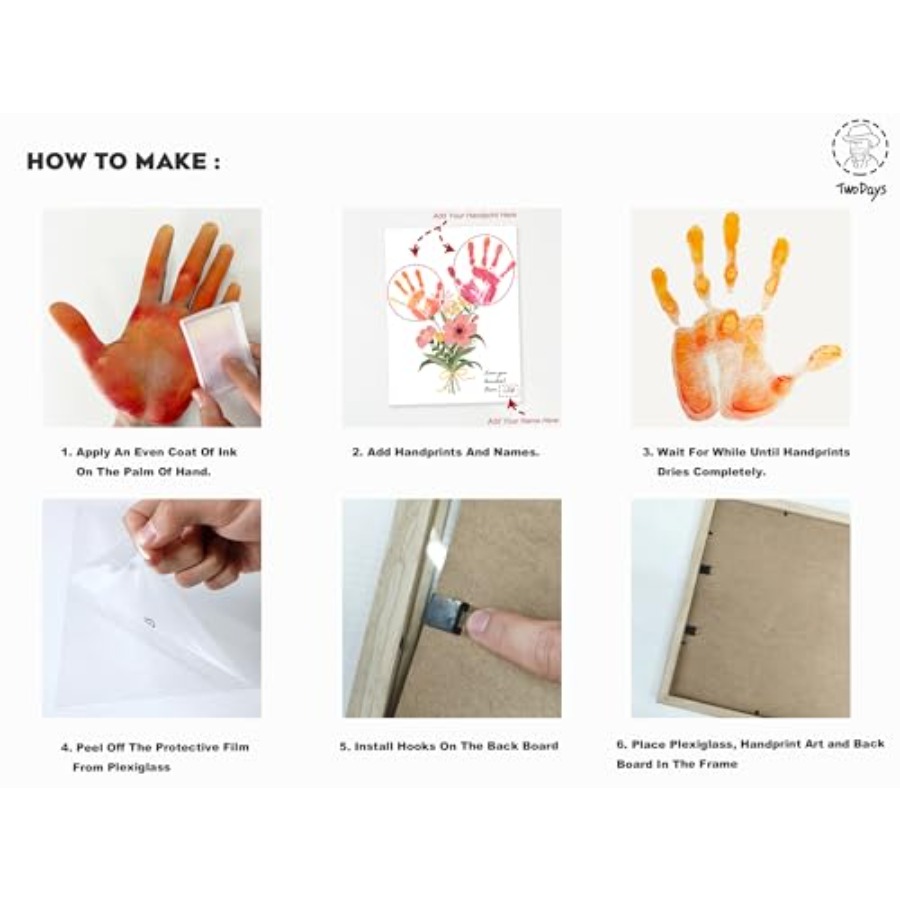 Flower Bouquet Handprint Art C - Art Craft Us recensie en prijs