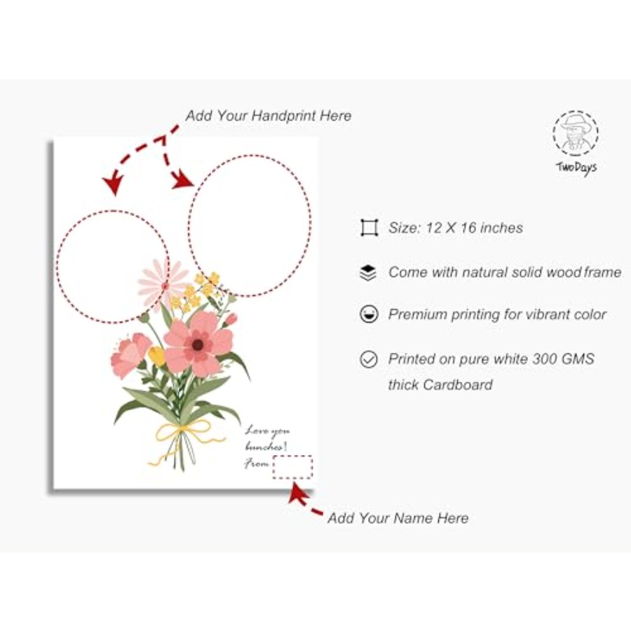Flower Bouquet Handprint Art C - Art Craft Us recensie en prijs