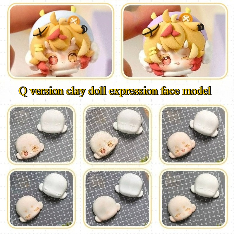 Q Version Doll Face Silicone M - Air Dry Clay recensie en prijs