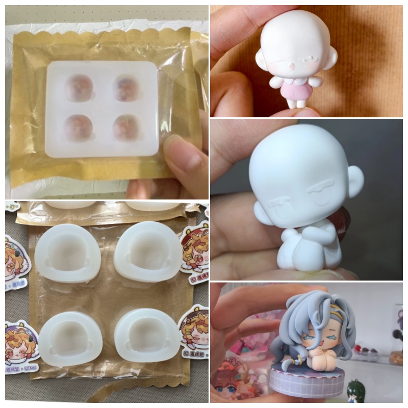 Q Version Doll Face Silicone M - Air Dry Clay recensie en prijs