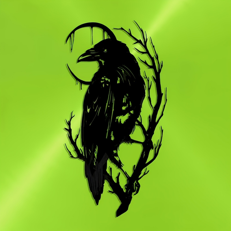 Branch and Crow Metal Sign，Hal - Art Craft And Design recensie en prijs