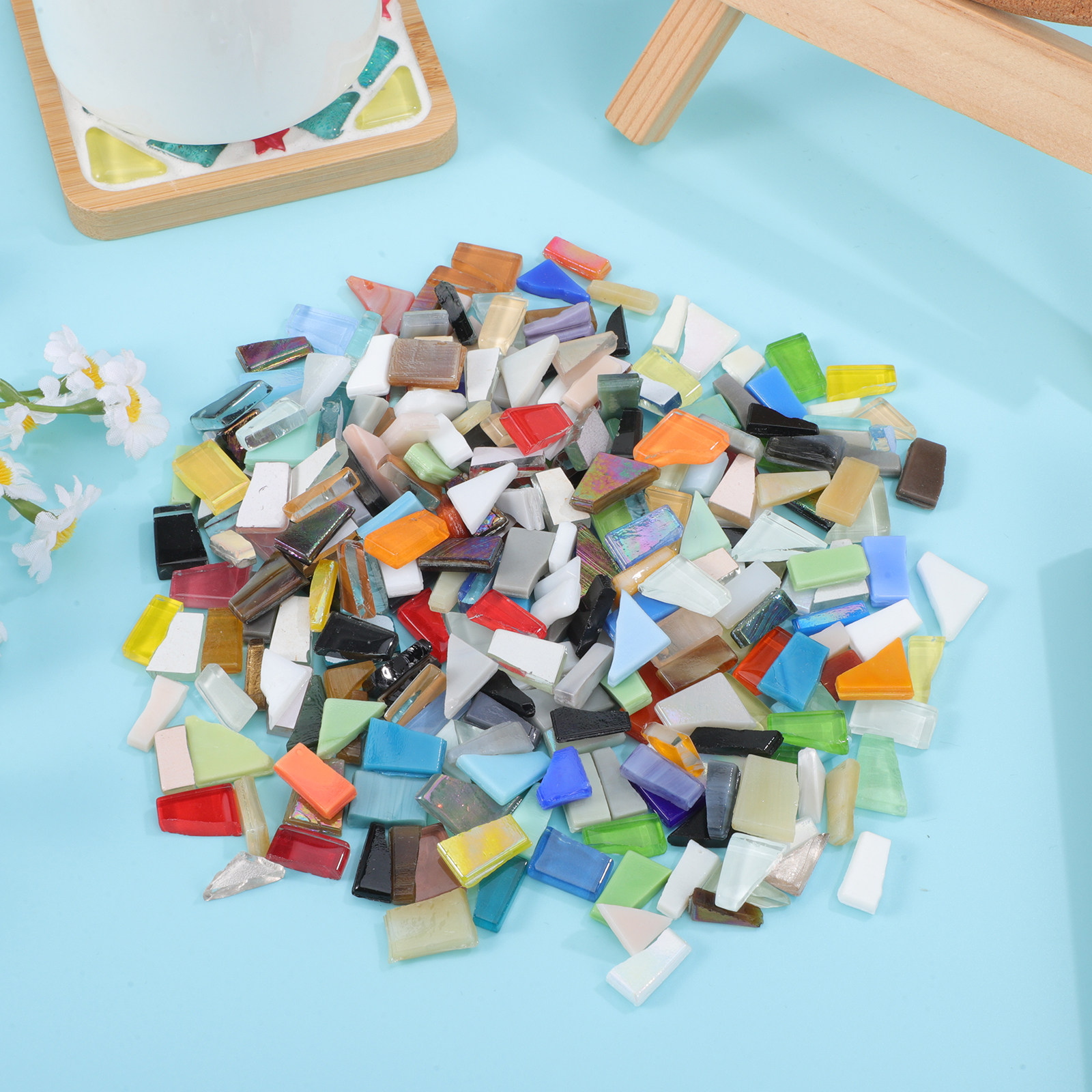 250G Glass Mosaic Pieces Irreg - Mosaic Tile Supply recensie en prijs
