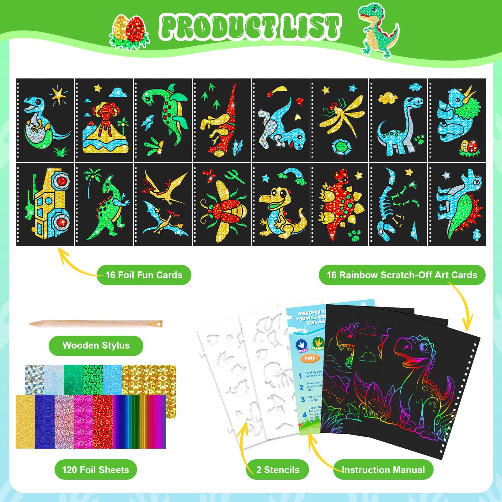 Dinosaur Scratch Art Book for  - Dinosaur And Craft recensie en prijs
