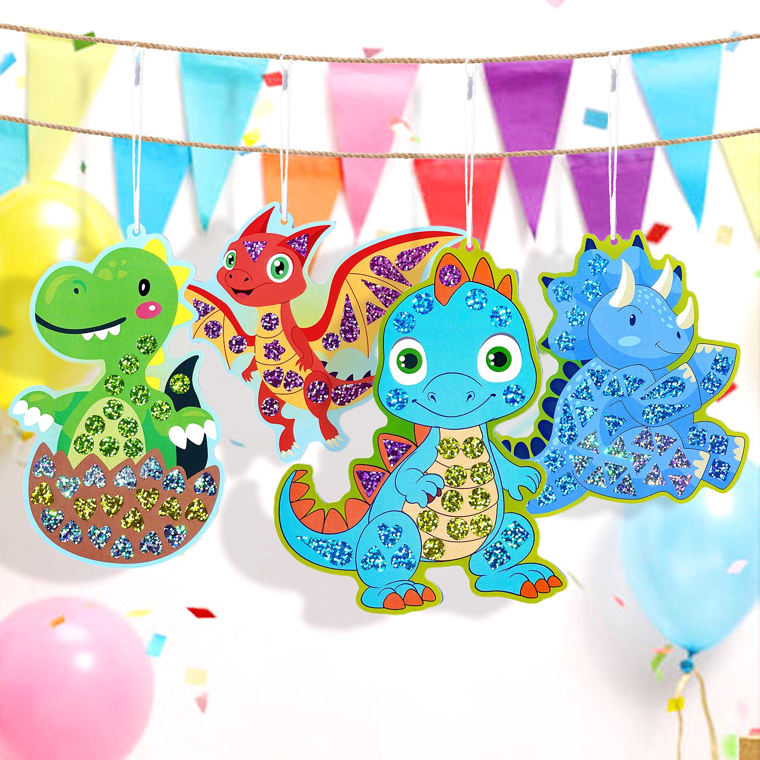 Dinosaur-Themed Mosaic Sticker - Dinosaur And Craft recensie en prijs