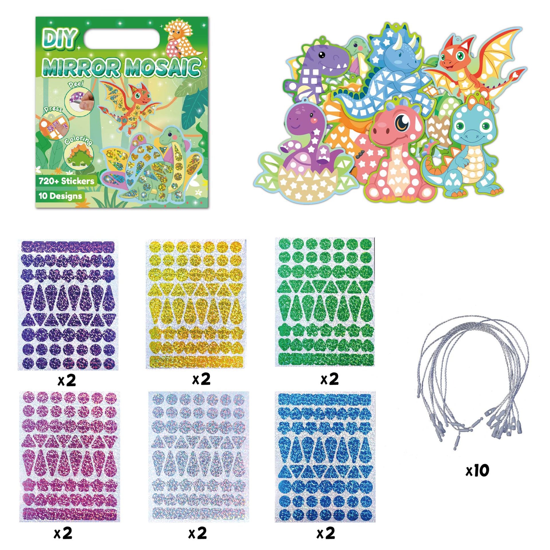 Dinosaur-Themed Mosaic Sticker - Dinosaur And Craft recensie en prijs