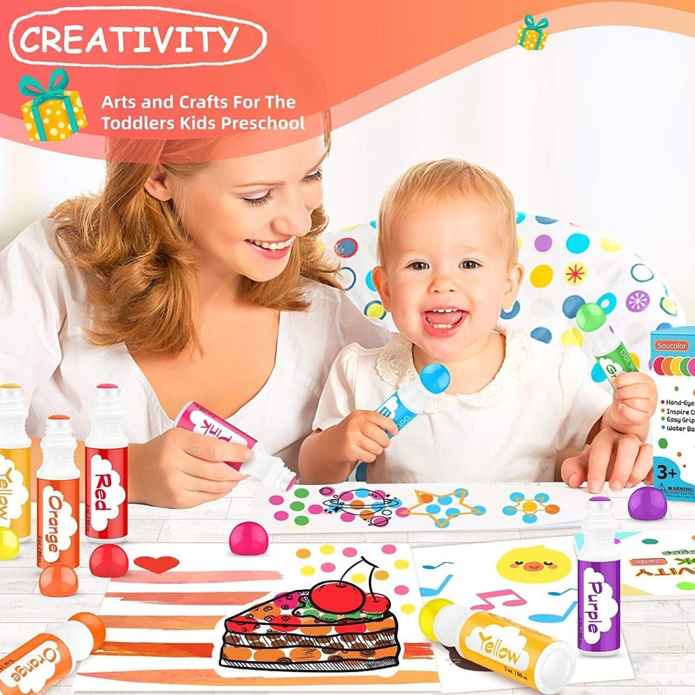 8 Color Dot Markers for Toddle - Art Craft Activities For Preschoolers recensie en prijs