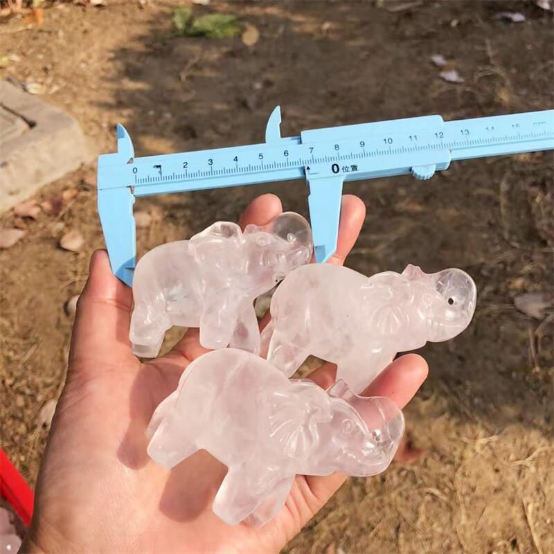 Natural Clear Quartz Elephant  - Art Craft Holiday recensie en prijs