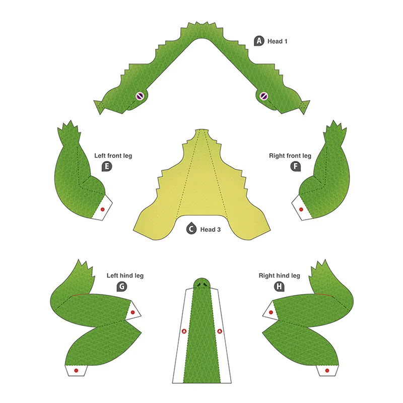 Crocodile Folding Origami Art  - Art Craft Center recensie en prijs