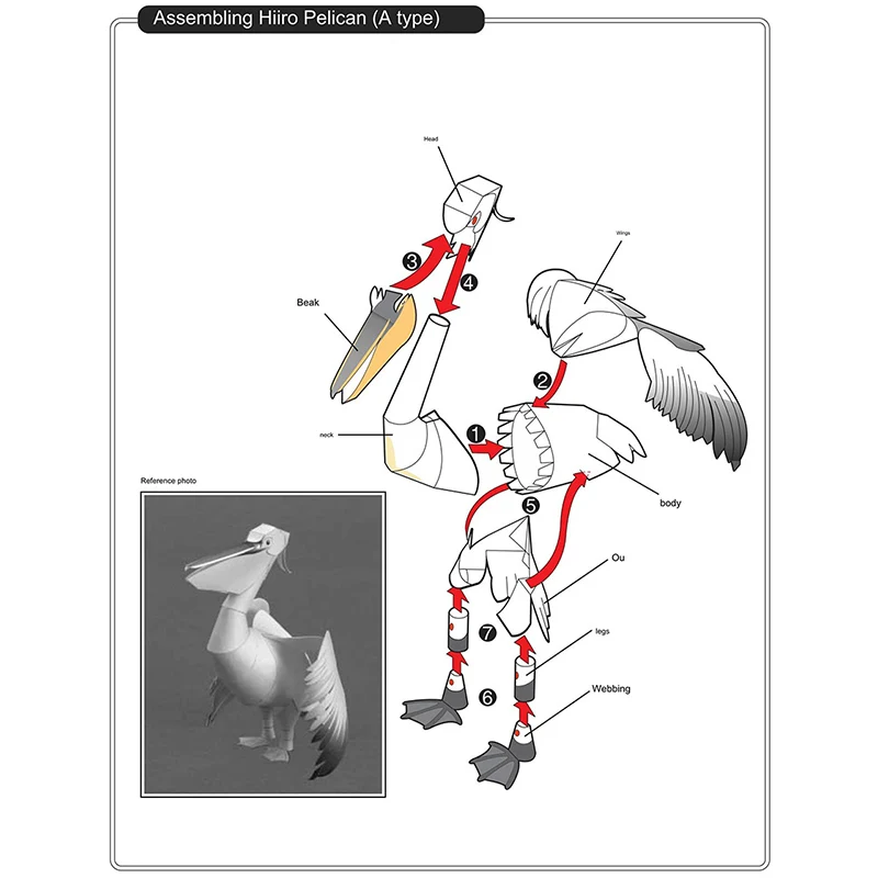 Dalmatian Pelican Origami Art  - Art Craft Center recensie en prijs