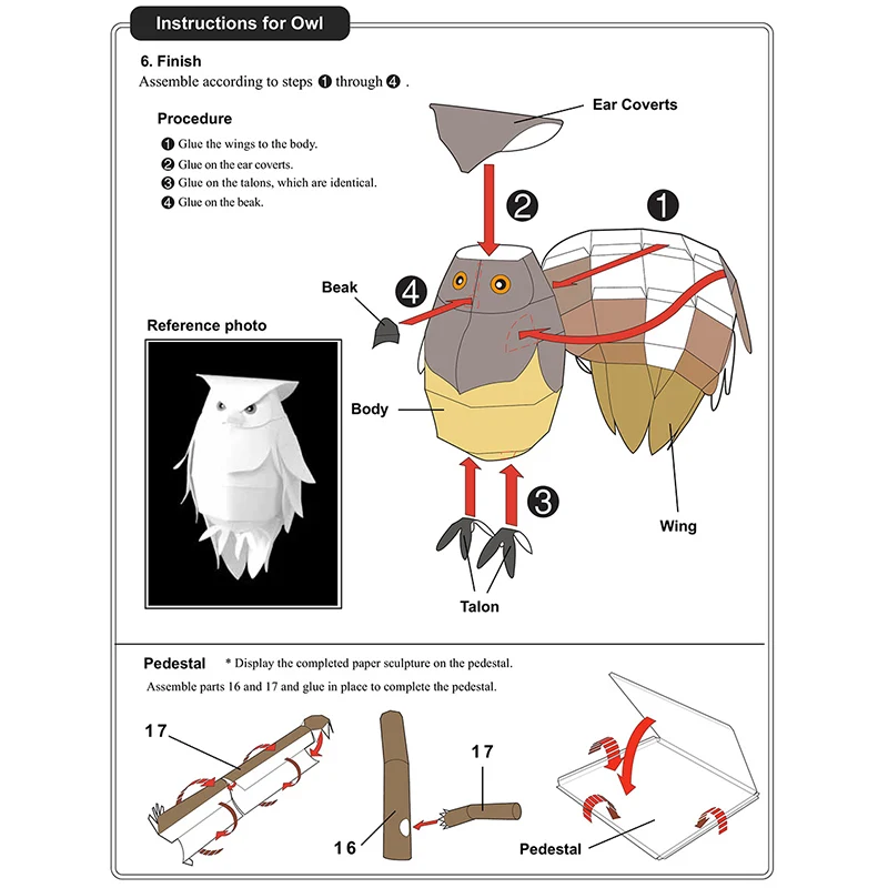 Blakiston's Fish Owls Origami  - Art Craft Center recensie en prijs