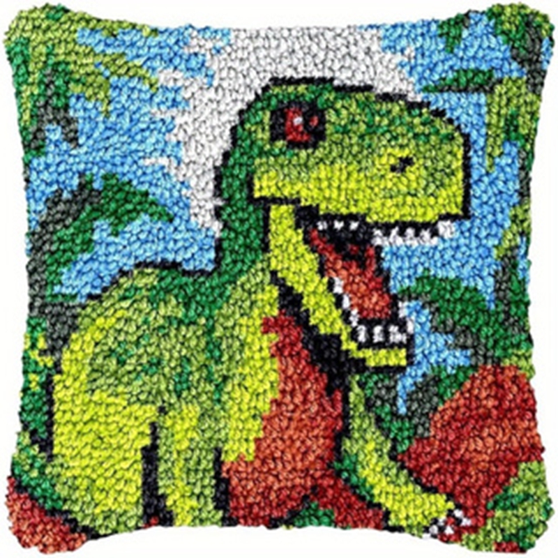 Dinosaur Latch Hook Pillow Kit - Dinosaur And Craft recensie en prijs
