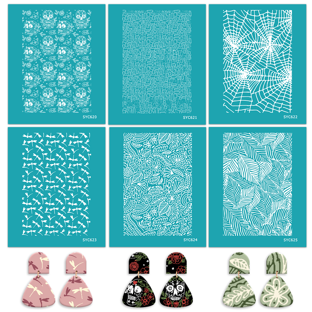 Polymer Clay Silk Screen Stenc - Silk Screen Printing recensie en prijs