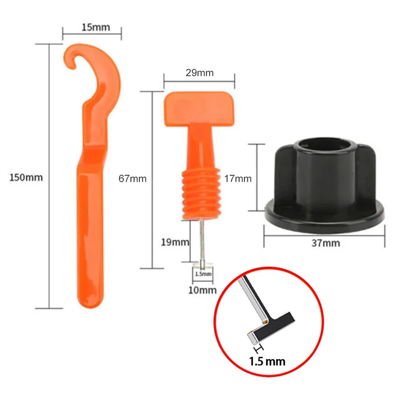 51-204Pcs Floor Tile Leveling  - Mosaic Tile Supply recensie en prijs