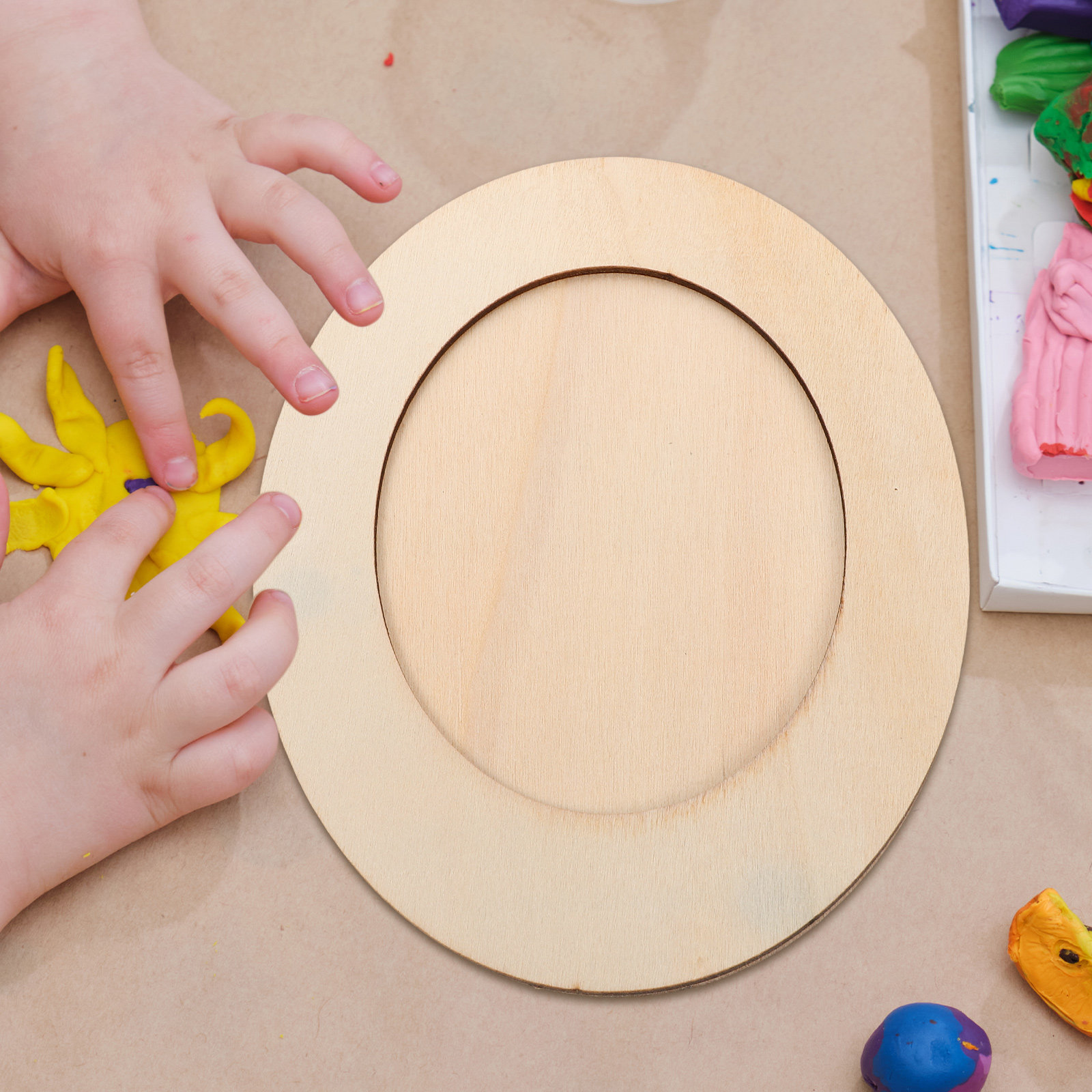 Unfinished Oval Wooden Picture - Art Craft Activities For Preschoolers recensie en prijs