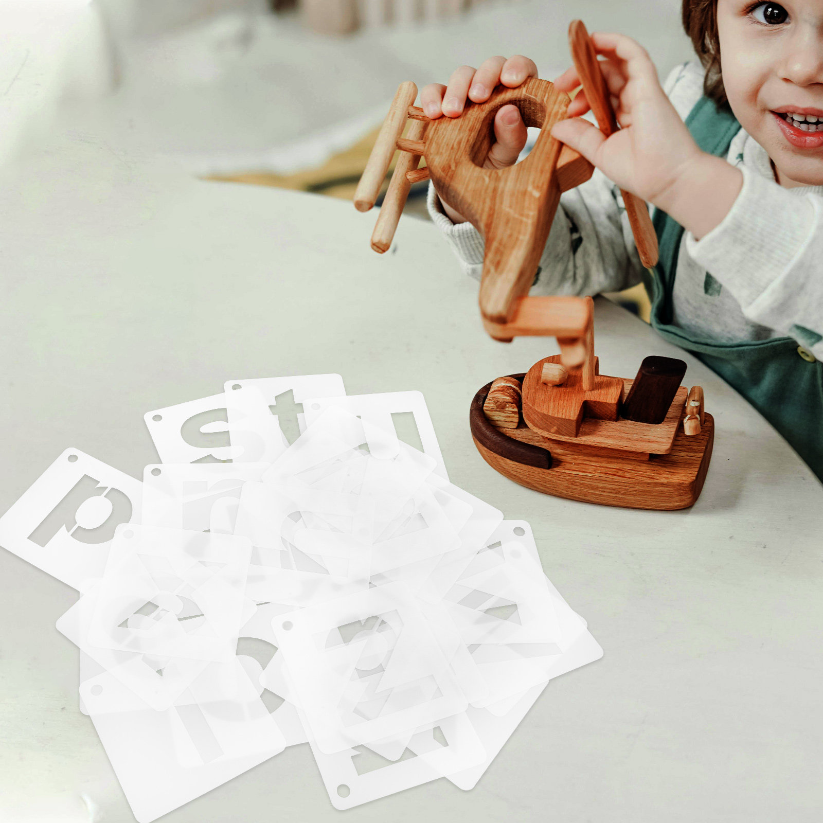 1Set Reusable Plastic A-Z Sten - Art And Craft Letter Z recensie en prijs