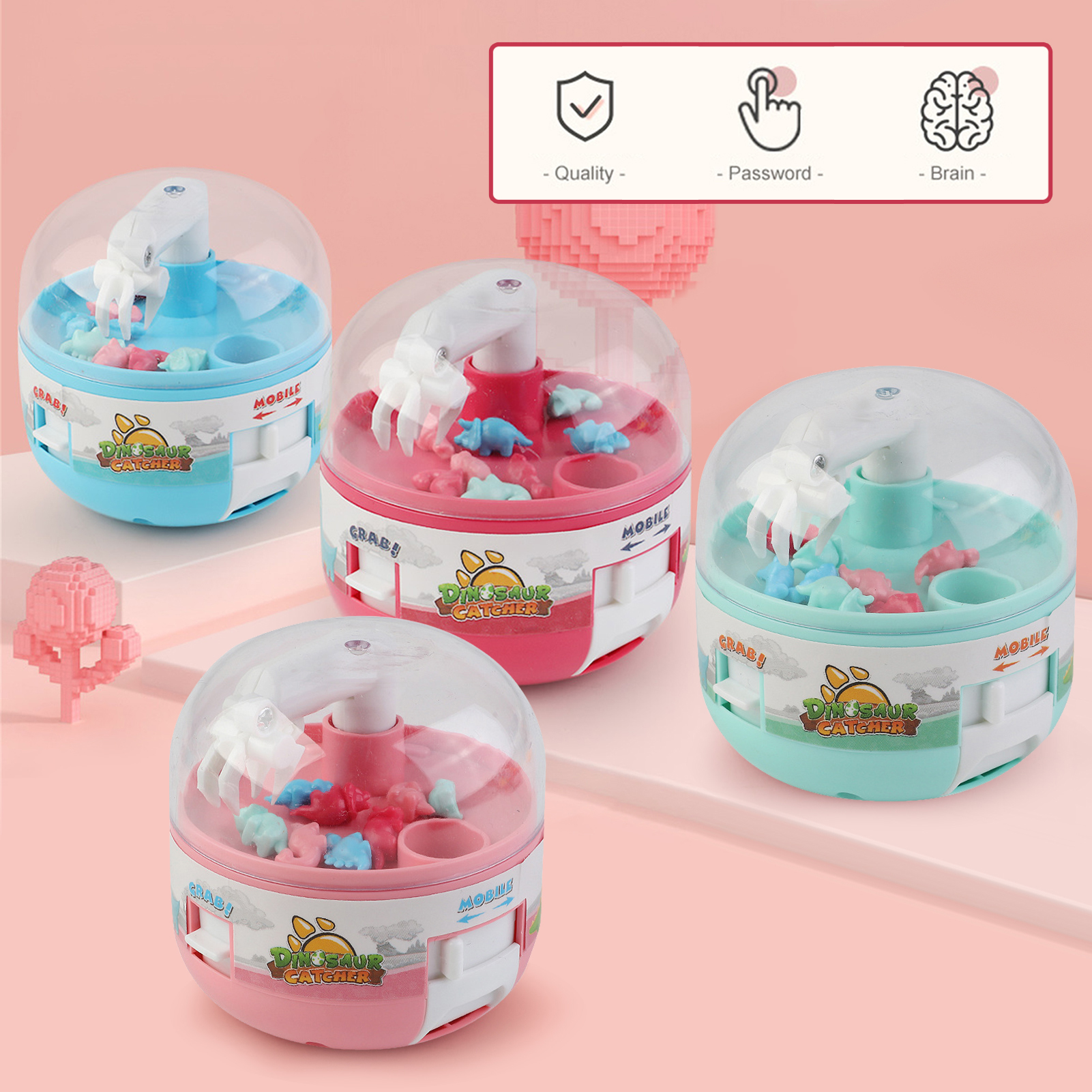 Anime Mini Claw Machine Capsul - Art Craft Dinosaur recensie en prijs