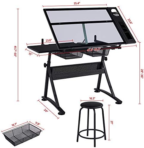 Drafting Table w/Stool Height  - Art Craft Wood recensie en prijs