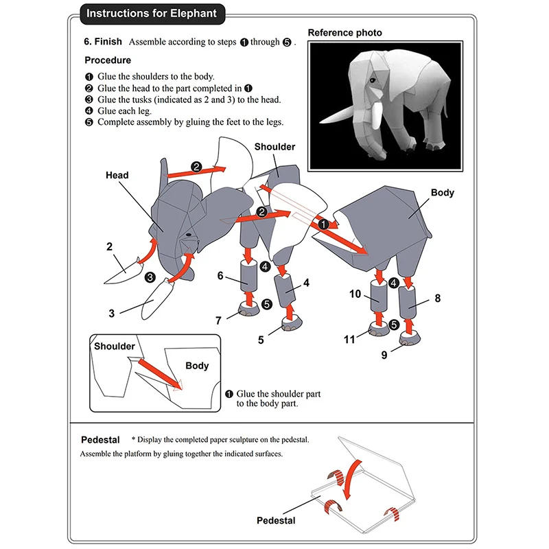 African Elephant Origami Art M - Art Craft Center recensie en prijs