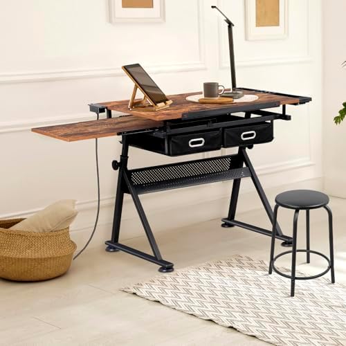Adjustable Drafting Table with - Art Craft Wood recensie en prijs