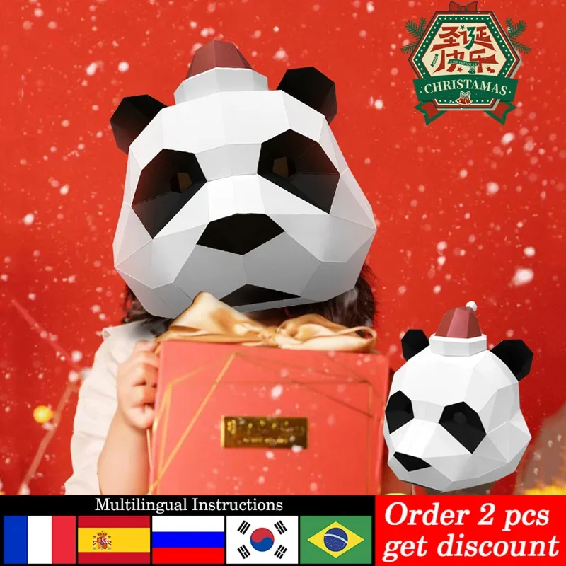 Christmas Panda Mask Paper Mod - Art Craft Center recensie en prijs