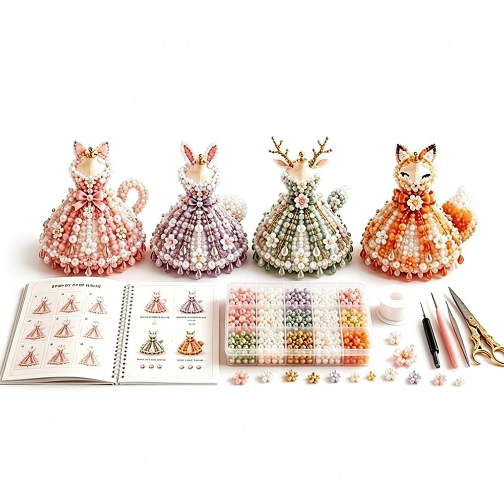 Tiny Beads 3D Beaded Dress Kit - Art Craft And Design recensie en prijs