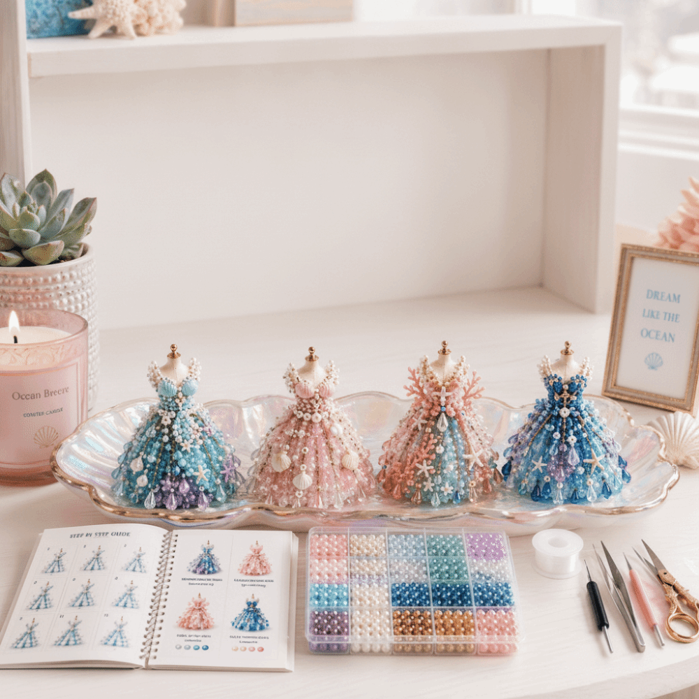 Tiny Beads 3D Beaded Dress Kit - Art Craft And Design recensie en prijs