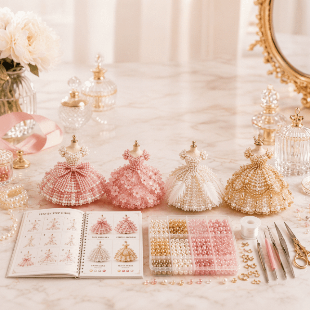 Tiny Beads 3D Beaded Dress Kit - Art Craft And Design recensie en prijs