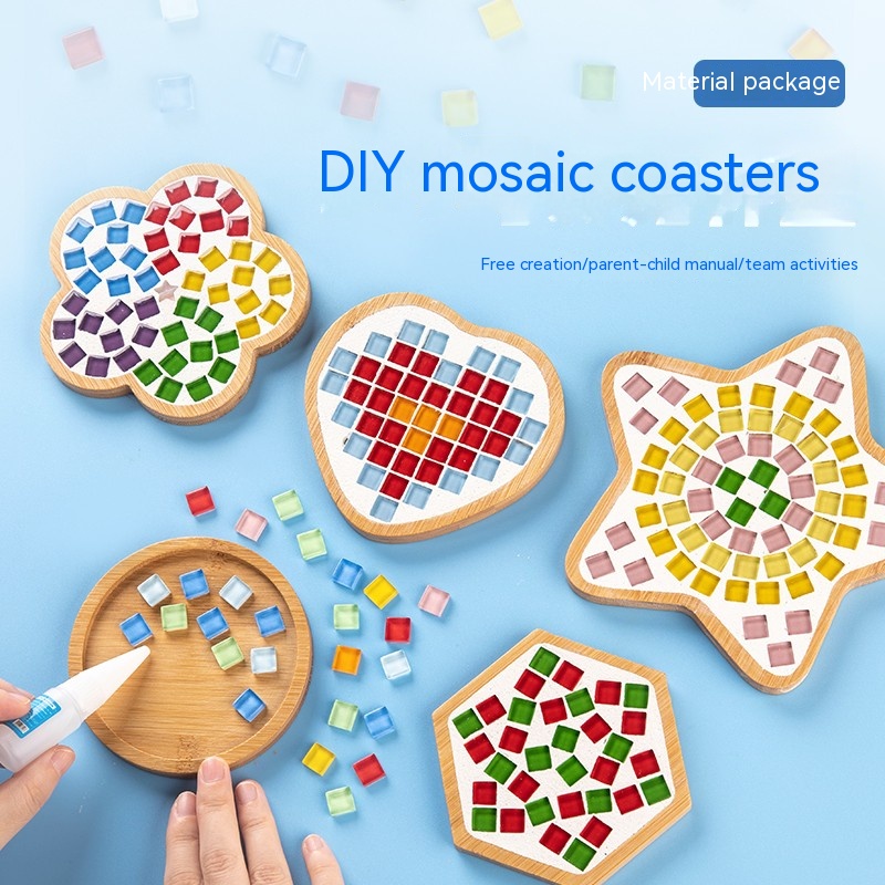 Bamboo Mosaic DIY Coasters Han - Mosaic Tile Supply recensie en prijs