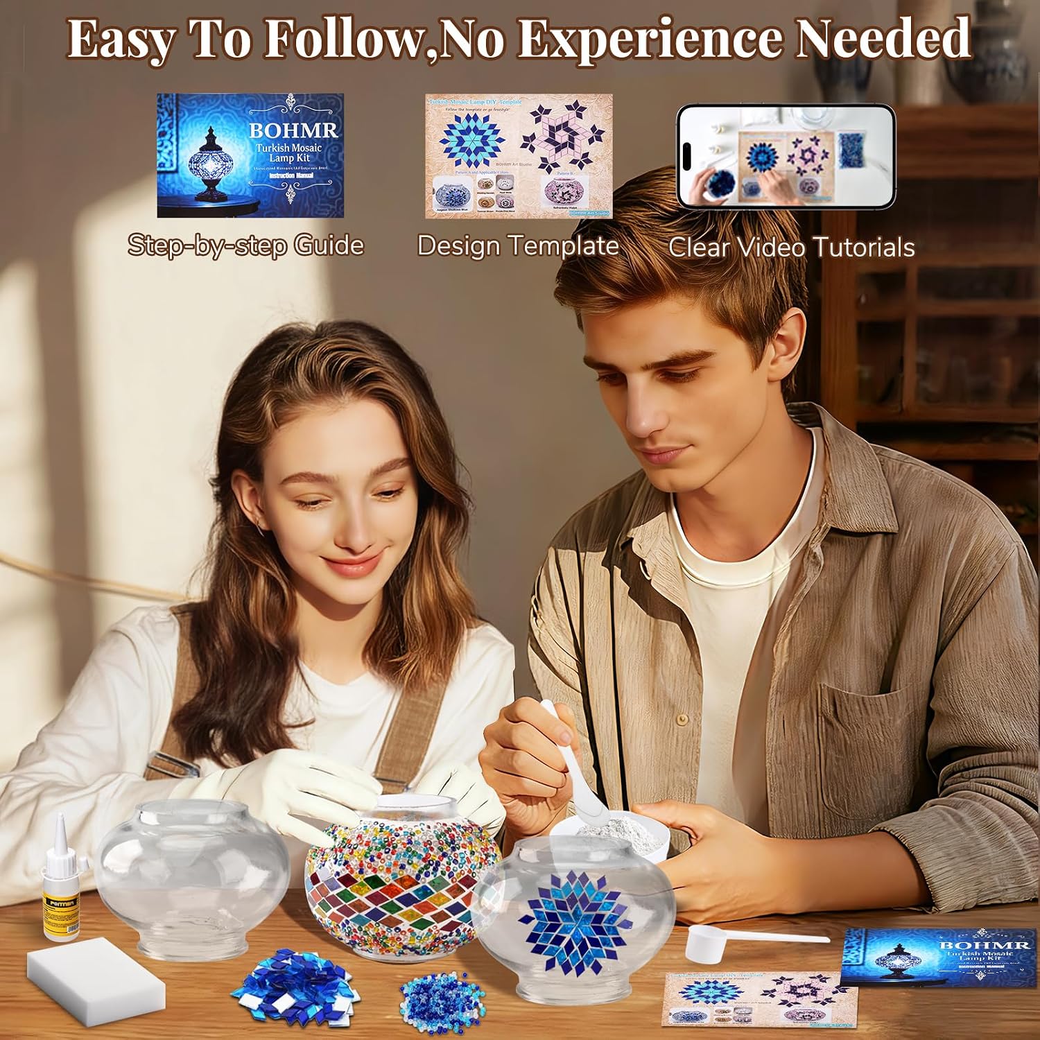 DIY 3 Globe Turkish Mosaic Lam - Art Craft Us recensie en prijs