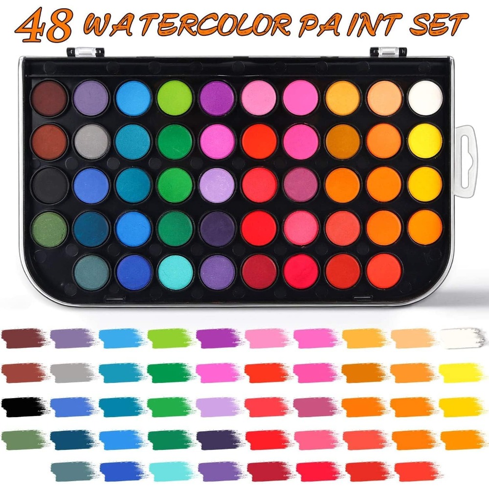 Professional 48 Color Watercol - Watercolor Brush Pen recensie en prijs