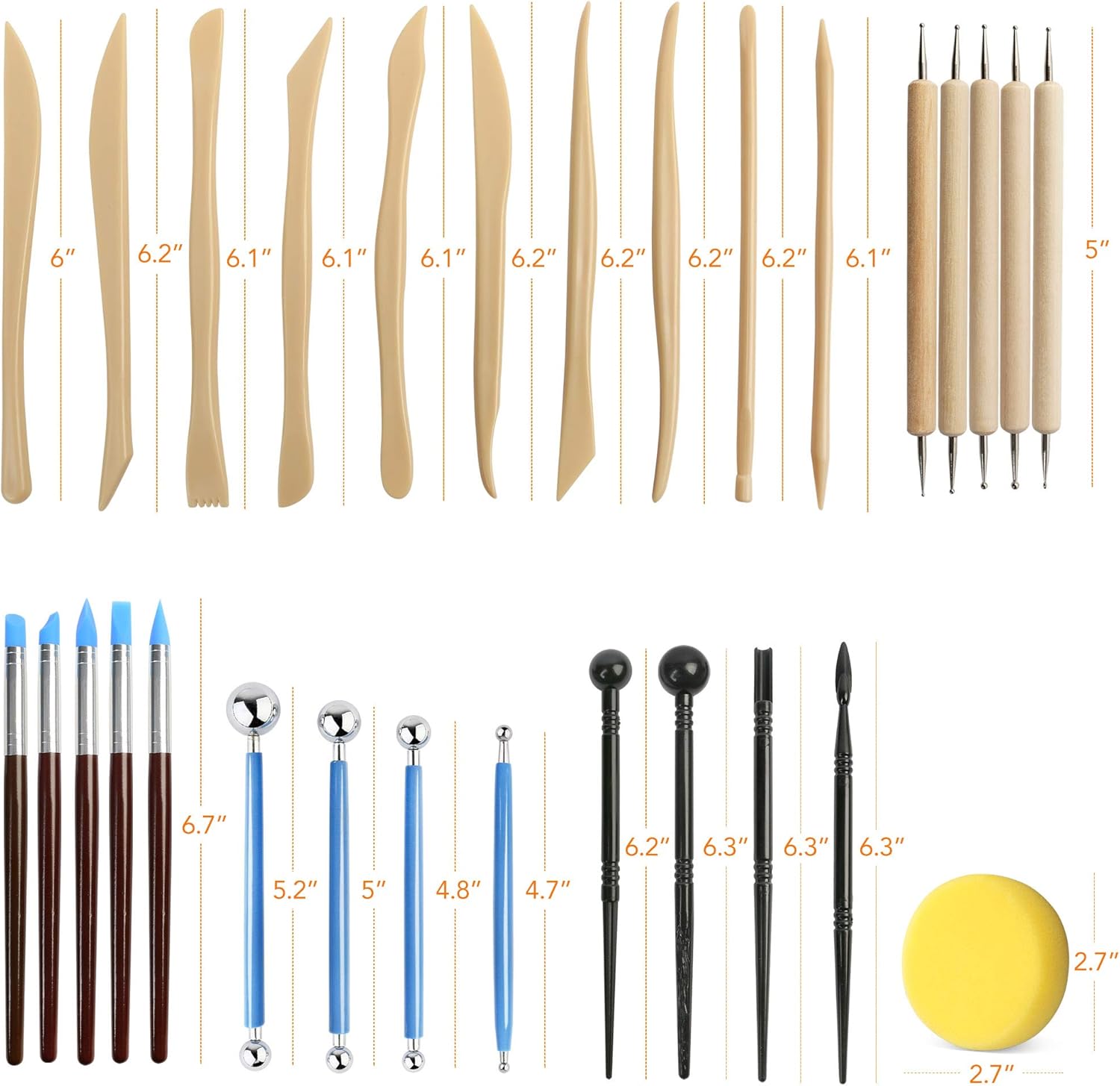 Air Dry Clay Tool Set Silicone - Air Dry Clay recensie en prijs