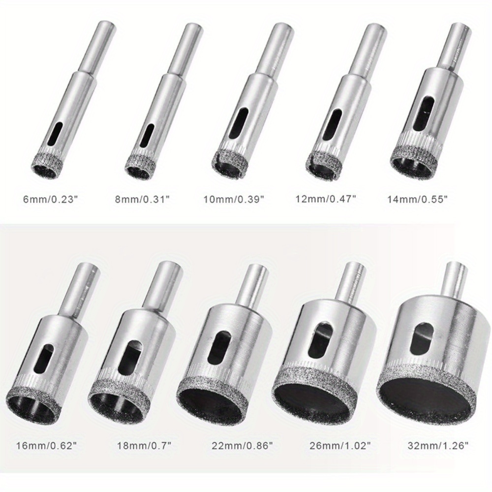 10 Piece Diamond Coated Drill  - Mosaic Tile Supply recensie en prijs