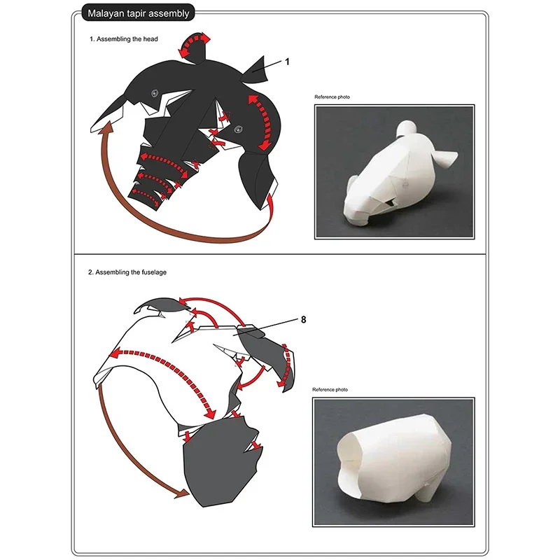 Malayan Tapir Origami Art Mini - Art Craft Center recensie en prijs