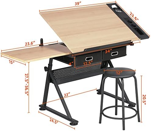 Drafting Table for Artists, He - Art Craft Wood recensie en prijs