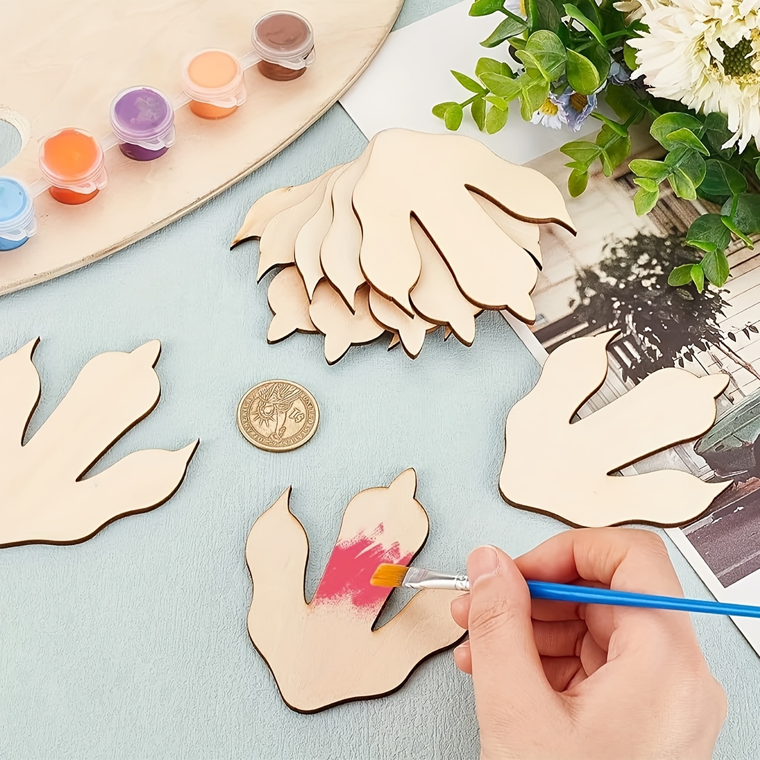 10/20 Pieces Wooden Dinosaur F - Dinosaur And Craft recensie en prijs