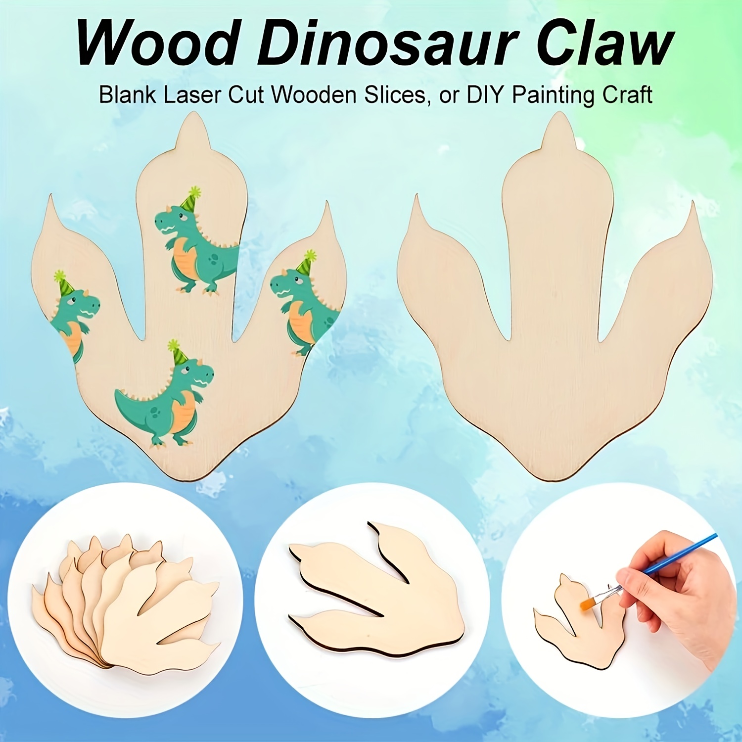 10/20 Pieces Wooden Dinosaur F - Dinosaur And Craft recensie en prijs