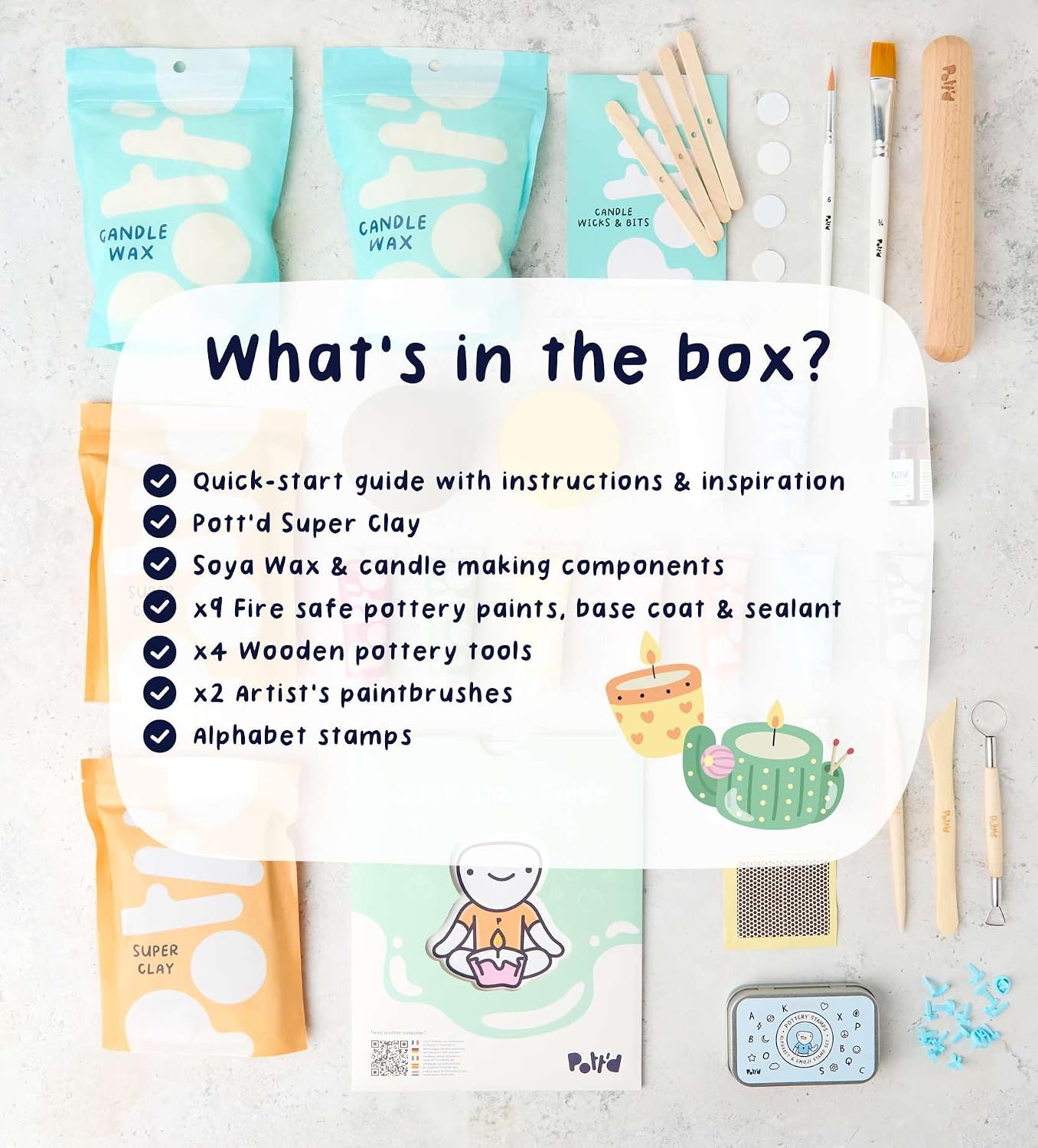 Home Pottery Candle Making Kit - Air Dry Clay recensie en prijs