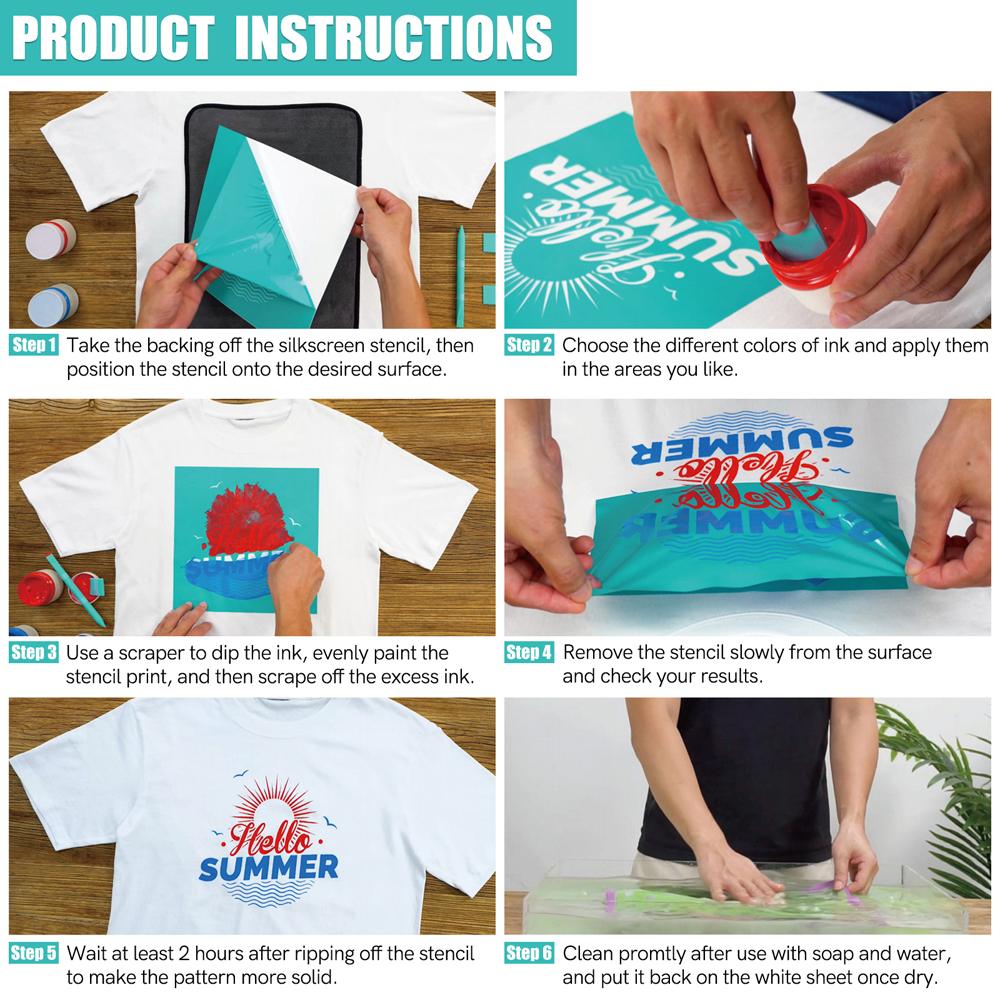 Silkscreen Stencil Reusable Se - Silk Screen Printing recensie en prijs