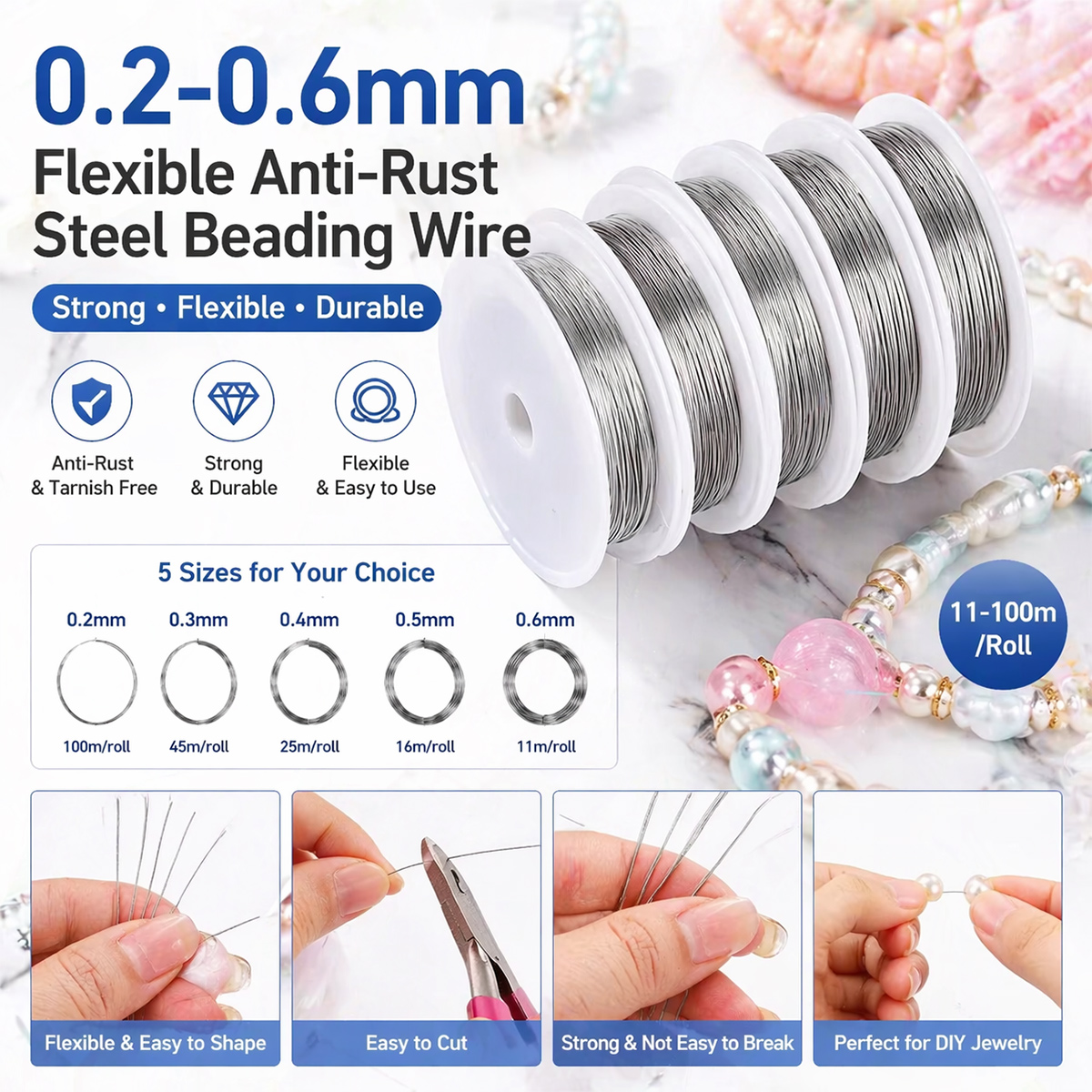 0.2-0.6mm Flexible Anti-Rust S - Art Craft Wire recensie en prijs